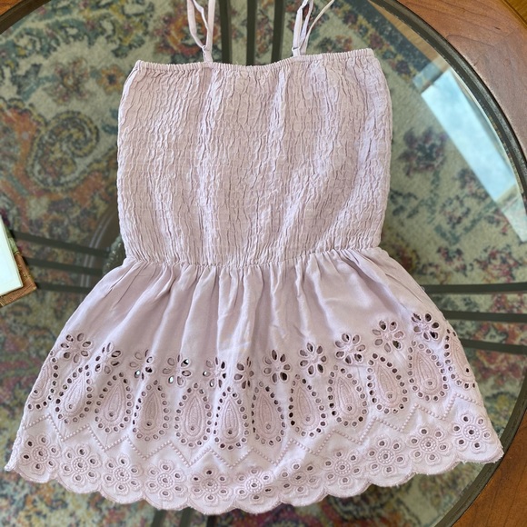 Smocked Fit and Flare Tank - Picture 2 of 5